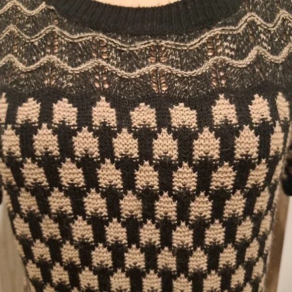 Romeo + Juliet Couture Black and Tan Dress Size M - Picture 4 of 7